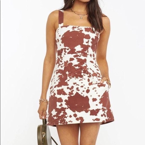Show Me Your MuMu Dresses & Skirts - Show Me Your MuMu Cow Print Dress